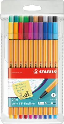 Zdjęcie produktu dla STABILO® 8820 cienkopis 88® etui - opakowanie 20 sztuk - 20 różnych kolorów