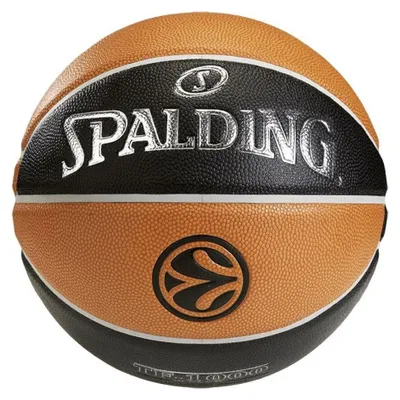 Produktbild von Spalding - "Euroleague"  Komposit Leder Basketball PP192 (7) (Orange/Schwarz)