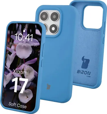 Produktbild von Silikon Handyhülle für Xiaomi 17, Bizon Soft Case, Blau