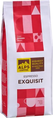 Obrázek produktu pro Alps Coffee Caffè Espresso Exquisit – 1 kg Jiho-tirolské dokonalosti