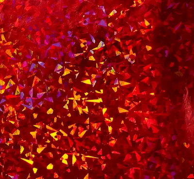 Produktbild von Geschenkpapier Weihnachten Röllchen 70x150cm rotes holopraphisches Papier