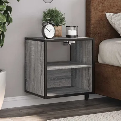 Productafbeelding van vidaXL Wandtafel/Nachtkastje, 2 stuks, Sonoma eik, 40x31x39,5 cm