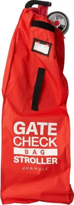 Produktbild von Famanu Transporttas für Kinderwagen (Rot, Klein) - Reisetasche für Flugzeug und Buggy 120 x 37 cm