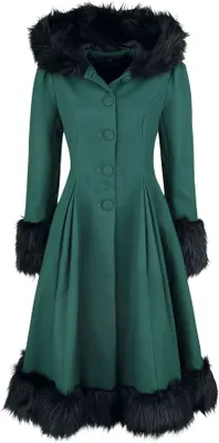 Produktbild von Hell Bunny Mantel Damen Elvira Coat petrol M