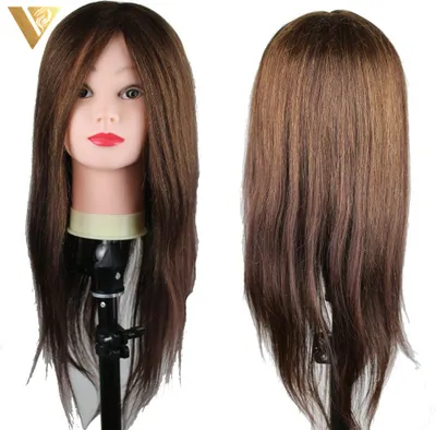 Zdjęcie produktu dla Kx6961 Glowa Fryzjerska Treningowa Z Naturalnymi