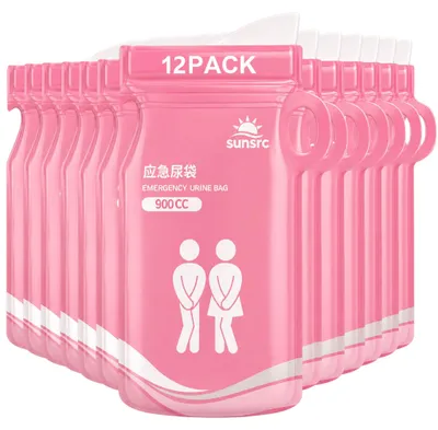12 Wegwerfurinebeutel 900 ml, faltbar, für Damen & Herren