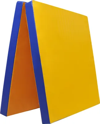 Produktbild von Grevinga® klappbare Leichtturnmatte | VB 80 | 200 x 100 x 6 cm | GELB-BLAU