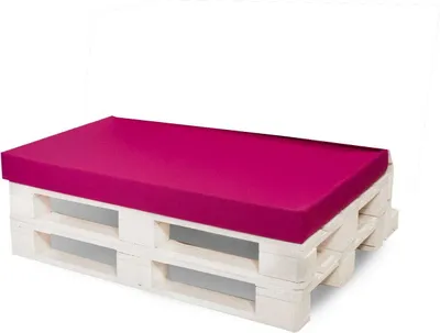 Produktbild von Palettenkissen 120×40 cm – Bequemes Sitzkissen für Palettensofa und Gartenlounge Palettenkissen  Rosa Gartenkissen, palettenkissen outdoor