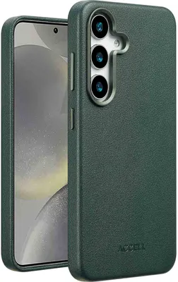 Immagine prodotto di Accezz MagSafe Backcover in pelle per Samsung Galaxy S25 Plus - Verde Cedro