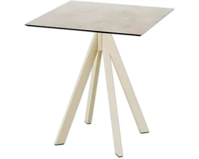 Produktbild von Infinity Terrassentisch Sand gestell + Moonstone HPL 70x70 cm