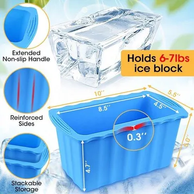 Produktbild von Famanu Eiswürfelformen Extra Groß - Blau