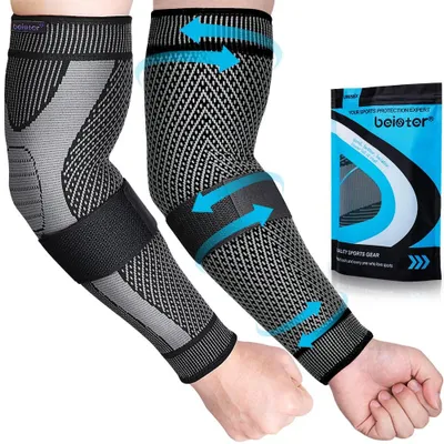 Obrázok produktu pre Kompresné návleky na paže 20-30 mmHg, protišmykové, 1 pár, pre tenisový lakt