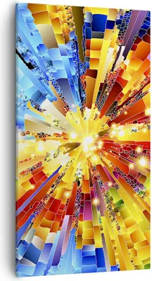 Produktbild von Bild auf Leinwand - Leinwandbild - Abstraktion modern - 55x100cm - Wand Bild - Wanddeko - Leinwanddruck - Bilder - Kunstdruck - Wanddekoration - Leinwand bilder - Wandkunst - PA55x100-3982