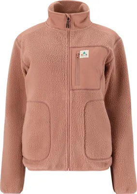 Produktbild von Athlecia Felis Fleece Damen Teddyjacke - Burlwood Burlwood 40