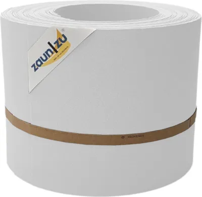 Produktbild von Sichtschutzstreifen zaun|zu PREMIUM 10x Einzelstreifen 2,55m für Doppelstabzaun Weiß,10x 2,55m