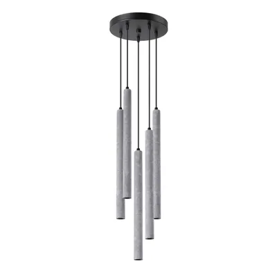 Image de Lampe suspendue PASTELO 5P béton 5xG9 8W béton 110x25x25cm Sollux Lighting