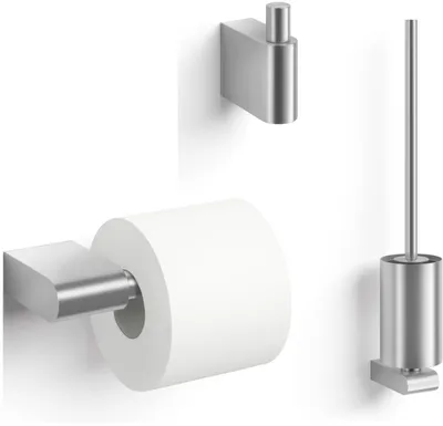 Produktbild von ZACK Atore Toilettenzubehörset 3-in-1 Matt Edelstahl