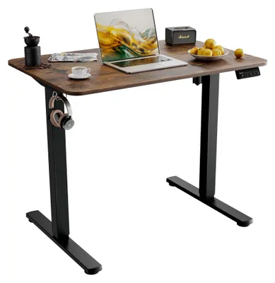 Elektrischer Schreibtisch 90x60 cm höhenverstellbar Steh-Sitz-Tisch 2 Speicher