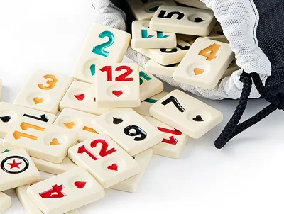 Immagine prodotto di SEMUS Set originale Star Rummy/Okey con tessere Okey TASI in melamina extra opaca