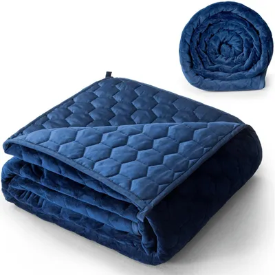 Immagine prodotto di Coperta ponderata da 5 kg, adatta a adulti e bambini, dimensioni 140 x 200 cm