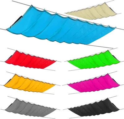 Zdjęcie produktu dla Wysuwana markiza Pergola Wodoodporna markiza przeciwsłoneczna ogrodowa regulowana 100% ochrona przed promieniami UV (szer. 150 cm, dł. 300 cm, niebieski)