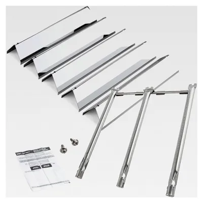 Produktbild von Flavorizer Bar aus Edelstahl für Weber Spirit E310 S310 E320 S320 mit vorderen Brennerknöpfen und Spirit II 300 Series