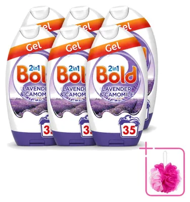 Produktbild von 6 x BOLD 2-in-1 Waschgel Lavendel und Kamille - Sparpackung - 6 Stücke