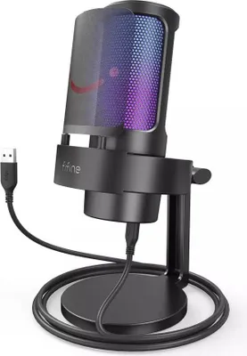 Image de FIFINE A8 Gaming Microphone pour le streaming Podcast Studio, noir