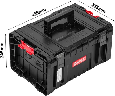Obrázok produktu pre Qbrick System PRO Toolbox 2.0 Skriňa na náradie 450 x 334 x 240 mm 19 l stohovateľná IP54 + 5x TWO Organizér Multi