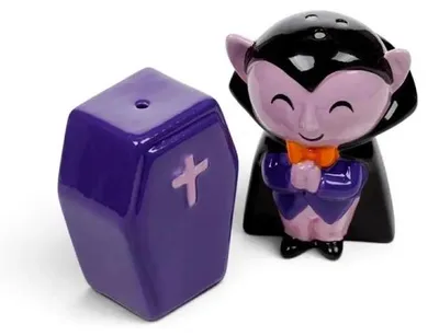 Obrázek produktu pro Sada keramických solniček a peprniček "Dracula" a "Sarg"