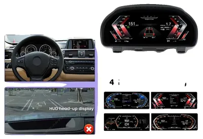 Obrázek produktu pro Digitální palubní deska pro automobily, 12,3palcový displej, kompatibilní s modely řady 3 a řady 4, konkrétně s modelem řady 3 GT F34