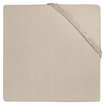 Produktbild von Spannbettlaken Gitterbett Jersey 60 x 120 cm - Nougat