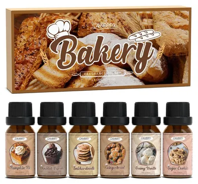 Produktbild von Ätherische Öle Set für Diffuser 6 x 10ml Bäckereidüfte & Dessertdüfte