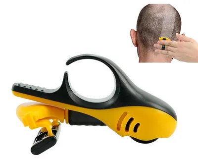Produktbild von Rasierer – Mini-Sicherheitsrasierer – Damen & Herren – Rasur – Haarentfernung – Schwarz/Gelb