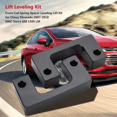 Image de Kit de rehausse avec entretoises pour ressorts hélicoïdaux avant de 2 pouces pour Chevrolet Silverado 2007-2018, GMC Sierra et GM 1500