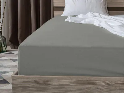 Produktbild von Jersey-Spannbettlaken grau 90x200