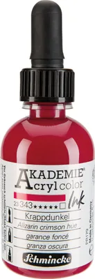 Krappdunkel - 50ml Akademie Acrylcolor Ink in Pipettenflasche Schmincke 23 343 024