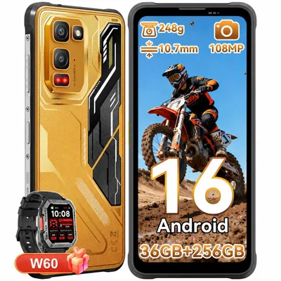 Produktbild von Blackview FORT 5 incl W60,AI Outdoor Handy,36(12+24)+256GB, 6,78" HD,120 Hz,NFC,IP68 und IP69K,108 MP Hauptkamera, Android 16,5000 mAh
