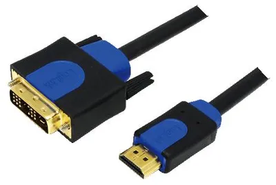 Produktbild von LogiLink HDMI/DVI-Kabel 2m