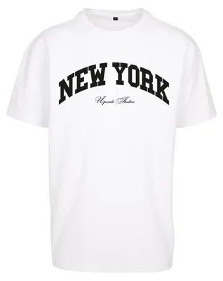 Produktbild von Mister Tee - "New York College" T-Shirt für Herren, Übergroß TN3316 (M) (Weiß)