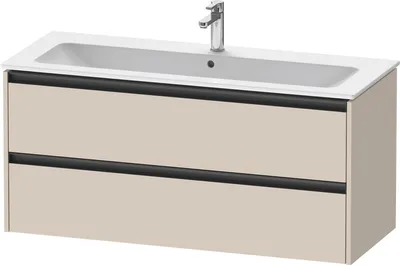 Image de Duravit Ketho.2 bâti-support pour lavabo suspendu, 2 tiroirs, 1210x550x480mm, pour ME by Starck 233612,236112, K25265083830000