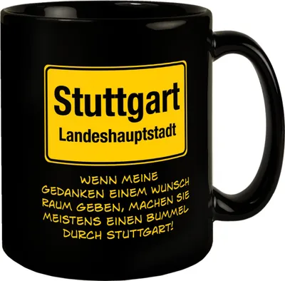 Produktbild von Gedanken bummeln oft durch Stuttgart Tasse