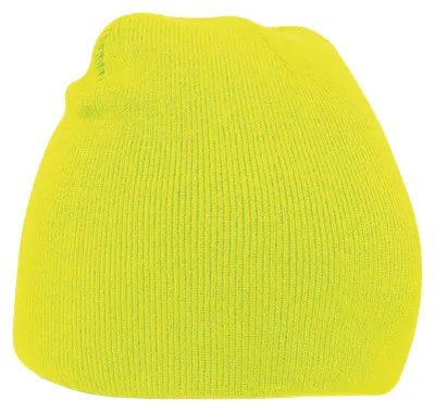 Imagen del producto de Beechfield - Gorro "Original" uni para hombre/mujer, tipo funda, modelo FK1593 (talla única) (amarillo fluorescente)
