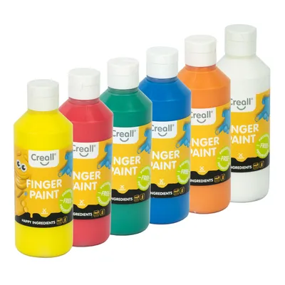 Image de Creall Finger Paint Set sans conservateur, 6x250ml.