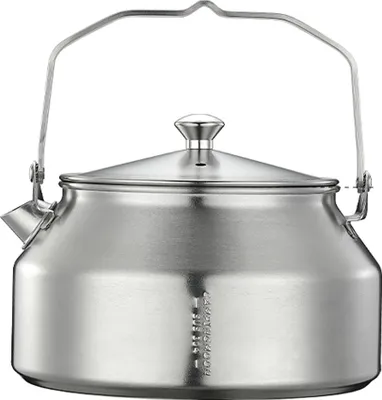 Produktbild von Camping-Wasserkocher, leichter Bergsteiger-Wasserkocher, 1 l Outdoor-Tee- und Kaffeekessel, Edelstahl-Teekessel