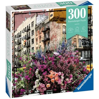 Zdjęcie produktu dla Ravensburger Flowers in New York, 300 szt., Krajobraz, 14 lat(a)