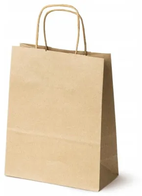 Produktbild von Allbag Premium Papiertasche Braun 180x80x220 mm Tragetasche