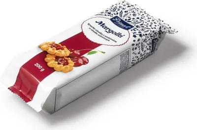 Immagine prodotto di Biscotti friabili Margolki con ripieno alla ciliegia Primart 200 g