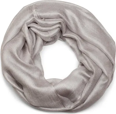 Produktbild von styleBREAKER Damen Loop Schal weich fließend | Seidig glänzendes Halstuch Einfarbig für Sommer & Frühling | Schlauchschal Leicht & Elegant