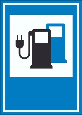 Produktbild von Stromtankstelle 365-65 Symbol Aufkleber A3 (297x420mm)